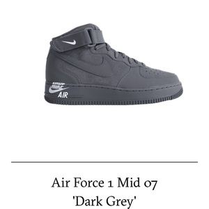Air Force 1 mid 07 dark gray